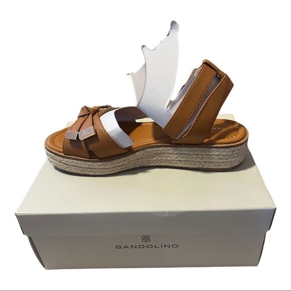 Bandolino Womens BN PATTII 3 Brown Faux Leather Espadrilles Shoes NWT Sz… - Picture 3 of 9